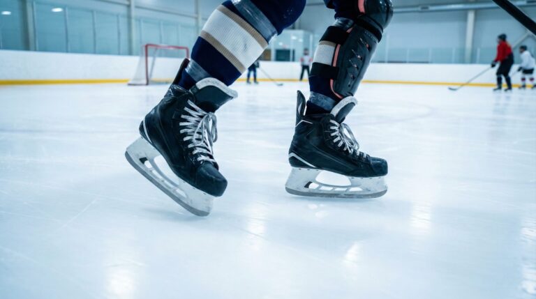 An image of an ice hockey player on skates