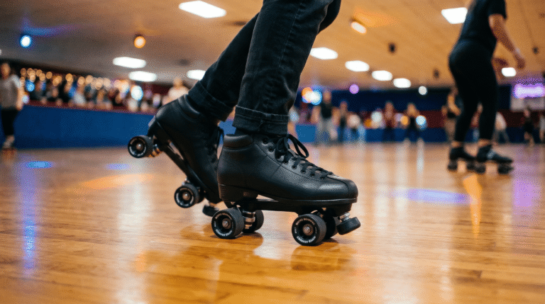 Man on roller skates